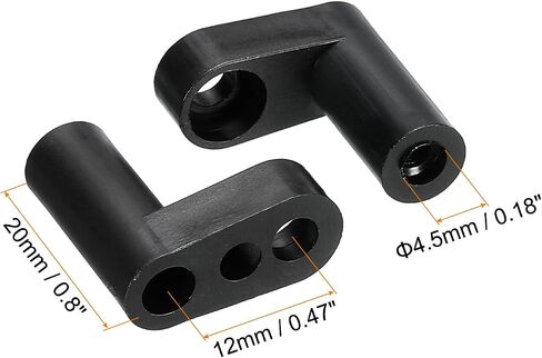 MECCANIXITY PCB Plastic Fixed Feet Circuit Board Standoff Black Mounting Spacer 30mm for Mainboard Game Console, 20pcs in Saudi Arabia