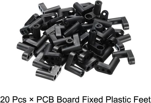 MECCANIXITY PCB Plastic Fixed Feet Circuit Board Standoff Black Mounting Spacer 30mm for Mainboard Game Console, 20pcs in Saudi Arabia