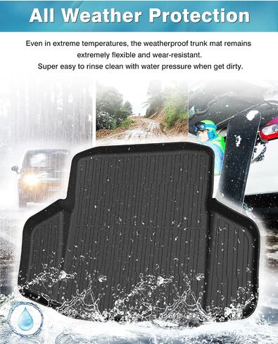 Mixsuper Custom Cargo Liner for 2023-2024 Honda Accord (Include Hybrid), Trunk Mat for Accord Accessories Rear Cargo Mat Trunk Liner Black in Saudi Arabia
