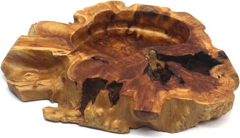 Unique Handmade Wooden Cigar Ashtray - Irregular Wooden Decorative Tobacco Ashtrays For Home and Office, Randam Delivery in Saudi Arabia