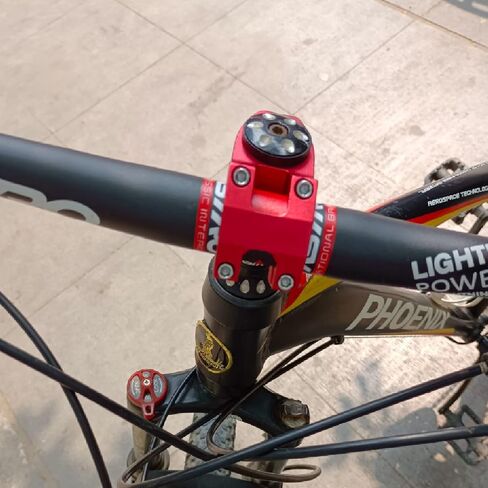 YAPJEB 31.8 جذع 45 مم جذع مقود الدراجة قصير مناسب لمعظم الدراجات، MTB، BMX، Fixie Gear، دراجة الطريق، ركوب الدراجات in Kuwait