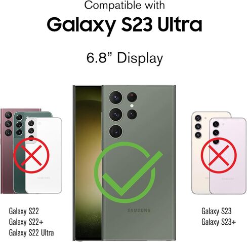 حافظة Vena vArmor متينة لهاتف Samsung Galaxy S23 Ultra (2023)، (حماية من السقوط من الدرجة العسكرية) غطاء بمشبك حزام شديد التحمل مع مسند in Kuwait