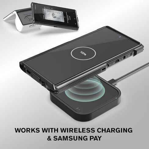 حافظة Vena vArmor متينة لهاتف Samsung Galaxy S23 Ultra (2023)، (حماية من السقوط من الدرجة العسكرية) غطاء بمشبك حزام شديد التحمل مع مسند in Kuwait