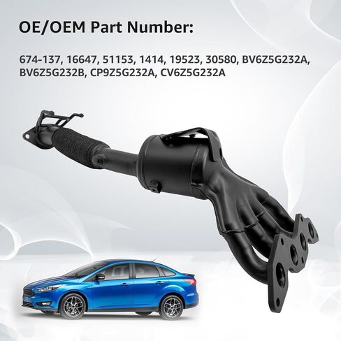 674-137 16647 محول حفاز متوافق مع Ford Focus 2.0L 2012-2018 in Kuwait