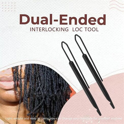 قطعتان من أداة نسج الشعر المتشابكة، خطاف كروشيه دريدلوك للرجال والنساء in Kuwait