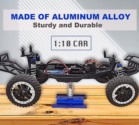 RC سيارة العمل موقف إصلاح محطة العمل الأزرق 360 درجة دوران رفع مع مسامير صينية الأزرق ل 1/8 1/10 1/12 مقياس سيارات شاحنات العربات in Kuwait