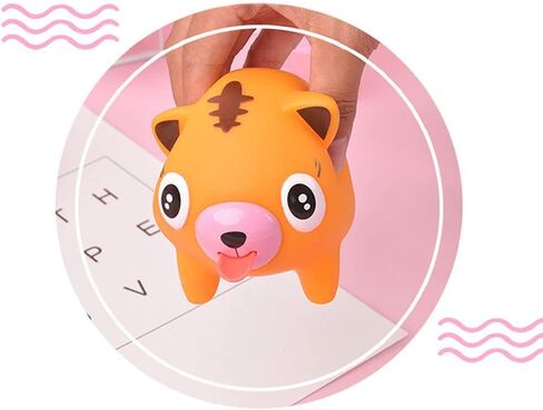 Squeeze Toy for Kids, Children's Decompression Toys, Stress Release Screaming Toy Doll with Tiger Rabbit Bear Pig Designs Autism ADHD for Kids Boys Girls Adults (2PCS Random Animals) in Kuwait
