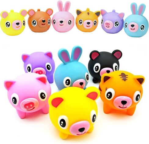Squeeze Toy for Kids, Children's Decompression Toys, Stress Release Screaming Toy Doll with Tiger Rabbit Bear Pig Designs Autism ADHD for Kids Boys Girls Adults (2PCS Random Animals) in Kuwait