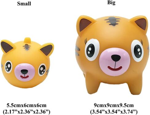 Squeeze Toy for Kids, Children's Decompression Toys, Stress Release Screaming Toy Doll with Tiger Rabbit Bear Pig Designs Autism ADHD for Kids Boys Girls Adults (2PCS Random Animals) in Kuwait