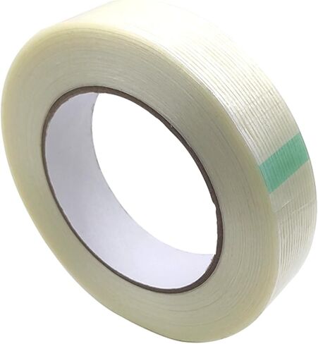 شريط ربط أحادي الفتيل، شريط تعبئة عالي التحمل مقاس 1 بوصة × 55 ياردة، شريط من الألياف الزجاجية المقوى الشفاف in Kuwait