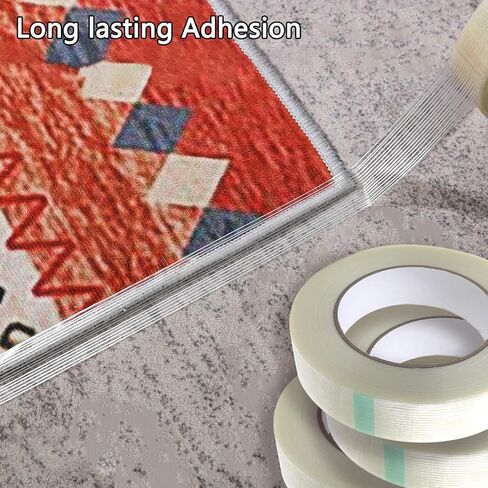 شريط ربط أحادي الفتيل، شريط تعبئة عالي التحمل مقاس 1 بوصة × 55 ياردة، شريط من الألياف الزجاجية المقوى الشفاف in Kuwait