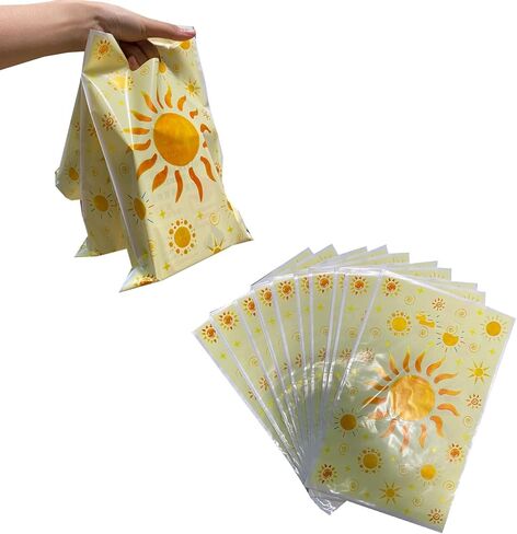 llk 30pcs عيد ميلاد سعيد يوم علاج أكياس البلاستيك بوهو الشمس 1st عيد ميلاد جودي الحلوى علاج أكياس أشعة الشمس حزب ديكور البلاستيك هدية حقيبة عيد ميلاد وجبة خفيفة أكياس الصيف حزب صالح للأطفال in Kuwait