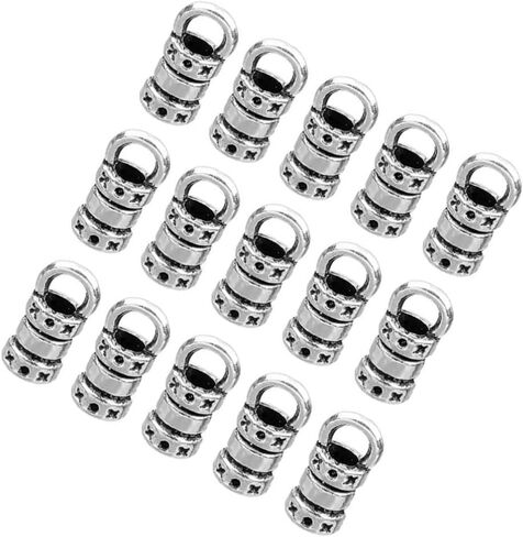 Healifty 100PCS Jewelry Making Clasp Jewelry End Caps Bracelet Connection Clasp for Jewelry Tassel Bracelet Making 2Mm Holes in Saudi Arabia