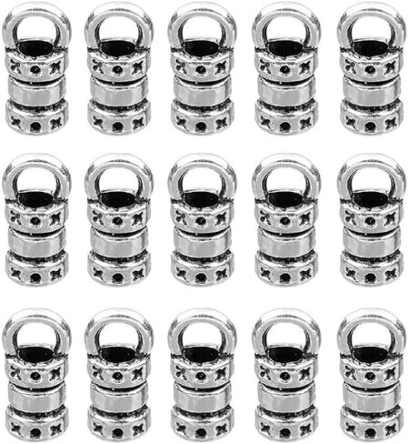 Healifty 100PCS Jewelry Making Clasp Jewelry End Caps Bracelet Connection Clasp for Jewelry Tassel Bracelet Making 2Mm Holes in Saudi Arabia