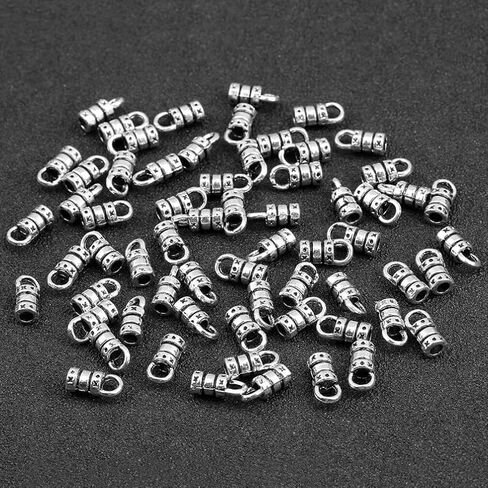 Healifty 100PCS Jewelry Making Clasp Jewelry End Caps Bracelet Connection Clasp for Jewelry Tassel Bracelet Making 2Mm Holes in Saudi Arabia