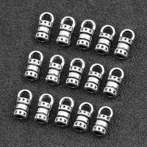 Healifty 100PCS Jewelry Making Clasp Jewelry End Caps Bracelet Connection Clasp for Jewelry Tassel Bracelet Making 2Mm Holes in Saudi Arabia
