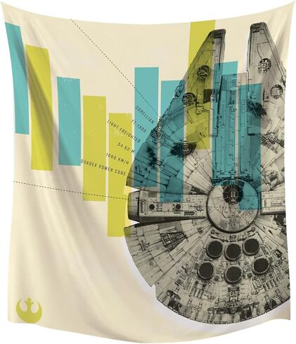 RoomMates RMK4086TAP Darth Vader Wall Tapestry, Gray, Blue, red, Black in Kuwait