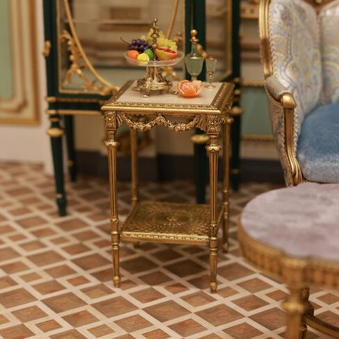 DIY 1 6 Scale Square Louis XVI Side Table DIY Furniture Kits Dollhouse Decor Habby Birthday Gifts for Kids & Adults in Kuwait