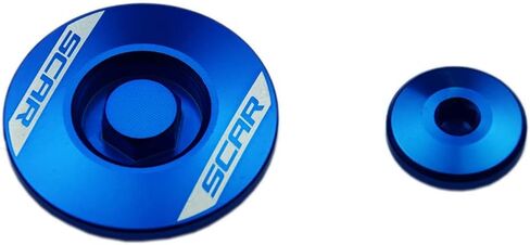SCAR Engine Plugs Kit Crankcase Cover Compatible with KAWASAKI KX KX-F KXF 250 KX250F KXF 450 KX450F 08-23 - Blue in Kuwait