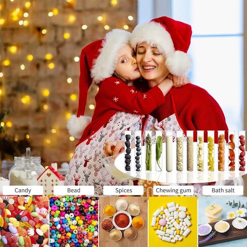 30 قطعة من أنابيب اختبار البلاستيك الشفاف مع سدادات الفلين، زجاجات بلاستيكية صغيرة مقاس 16 × 100 مم 10 مل مع فلين، ختم جيد لتخزين الحلوى، ملح الاستحمام، التجارب العلمية وانتشار النباتات in Kuwait