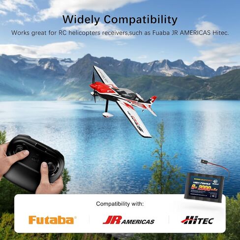 melasta RC Receiver Battery 6V 2000mAh Rechargeable NiMH Receiver RX Batteries Pack Compatible with Futaba RC Airplane Servo Controller Hitec Connectors for RC Airplanes/RC Aircrafts (2-Pack) in Saudi Arabia
