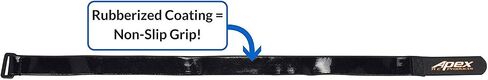 Apex RC Products 5 Pack 20mm x 500mm HD Rubberized Non-Slip Battery Straps 3033 in Saudi Arabia