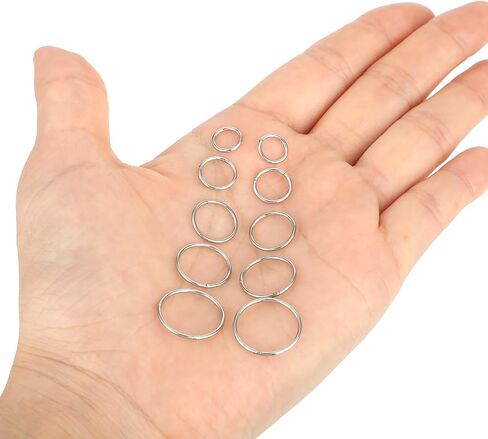 Yolev 10PCS Small Nose Ring Hoop 18g Silver Cartilage Hoop for Women Stainless Ssteel Earring Nose Piercing Jewelry Septum Ring Lip Rings 6/8/10/12/14mm in Saudi Arabia