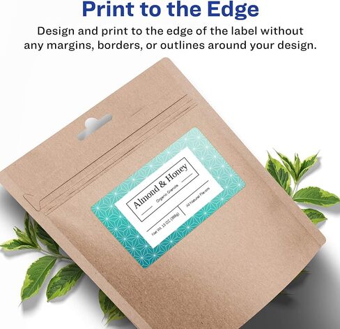 Avery Matte White Rectangle Labels with Sure Feed, 2" x 5", 100 Matte White Printable Labels in Saudi Arabia
