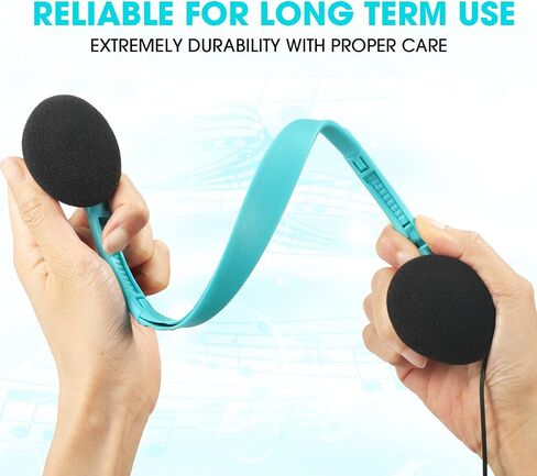 36 Pieces Classroom Headphones Bulk Kids on Ear Headphones Adjustable over the Head Earphones Wired Headsets with 3.5 mm Headphone Plug for School Classroom Students Teens Children and Adult in Saudi Arabia