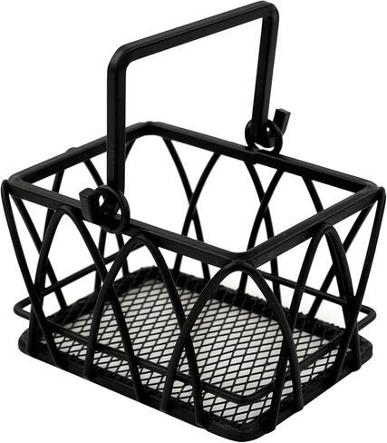 سلة أكياس السكر للتحلية المتنوعة من سبيكتروم، ملحقات للمطاعم والمنازل، حامل أكياس الشاي ومنظم محطة القهوة، أسود in Kuwait