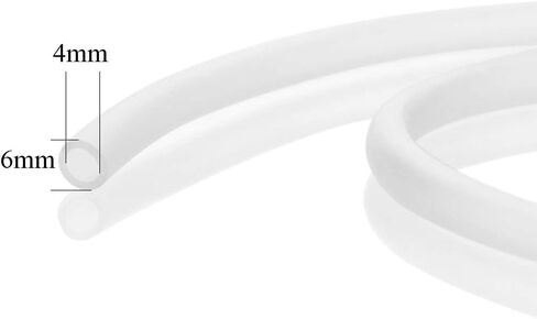82Ft Aquarium Airline Tubing, Soft Air Pump Hose for Fish Tank, 4mm ID, 6mm OD, 25M Long Flexible Clear in Saudi Arabia