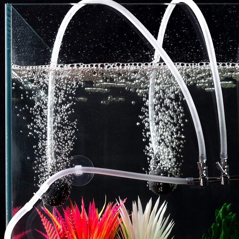 82Ft Aquarium Airline Tubing, Soft Air Pump Hose for Fish Tank, 4mm ID, 6mm OD, 25M Long Flexible Clear in Saudi Arabia