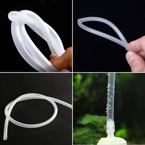 82Ft Aquarium Airline Tubing, Soft Air Pump Hose for Fish Tank, 4mm ID, 6mm OD, 25M Long Flexible Clear in Saudi Arabia
