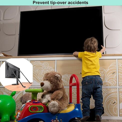 Adjustable Punch-Free TV Safety Straps, Adhesive Tv Anchors for Baby Proofing, Reusable Self-Gripping Strap,for Flat Screen and Furniture Mounting,Earthquake Straps(2 Pack) in Saudi Arabia
