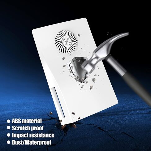 Heiko Premium ABS Replacement Shell for PS5 Disc Edition, Upgrade Your Console with This Heiko Replacement Shell Featuring Cooling Vents and a Sleek Design, Easy to Install and fits Perfectly(Blue) in Saudi Arabia