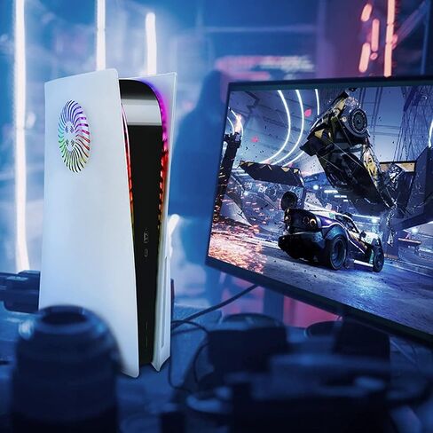 Heiko Premium ABS Replacement Shell for PS5 Disc Edition, Upgrade Your Console with This Heiko Replacement Shell Featuring Cooling Vents and a Sleek Design, Easy to Install and fits Perfectly(Blue) in Saudi Arabia