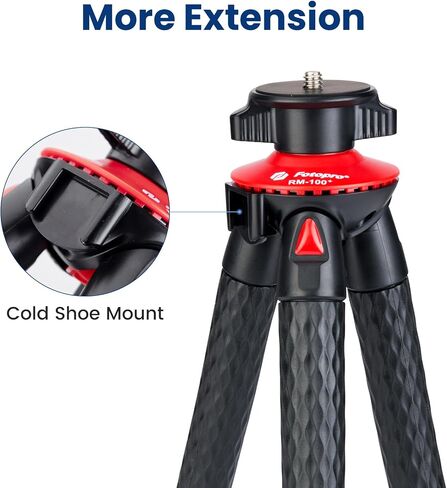 Fotopro Flexible Phone Tripod Bendable for Mini Camera Handheld Tripod Stand for Phone Vlogging Travel Video in Saudi Arabia