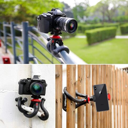 Fotopro Flexible Phone Tripod Bendable for Mini Camera Handheld Tripod Stand for Phone Vlogging Travel Video in Saudi Arabia