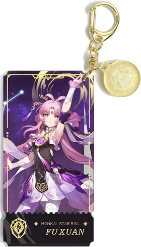Honkai Star Rail Character Acrylic Keychain - 3.54" x 1.85" Waterproof and Scratch-Resistant Design in Saudi Arabia