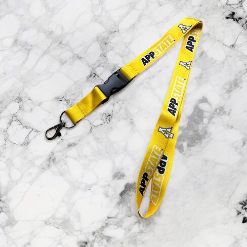Desert Cactus Appalachian State University Lanyard Mountaineers App State Yosef Car Keys ID Badge Holder Lanyard Keychain Detachable Breakaway Snap Buckle (Yellow) in Saudi Arabia