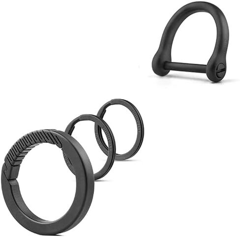 مشبك سلسلة مفاتيح FEGVE مع حلقتين للمفاتيح + حلقة على شكل حرف D مقاس 2/3 بوصة in Kuwait