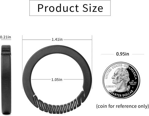 مشبك سلسلة مفاتيح FEGVE مع حلقتين للمفاتيح + حلقة على شكل حرف D مقاس 2/3 بوصة in Kuwait
