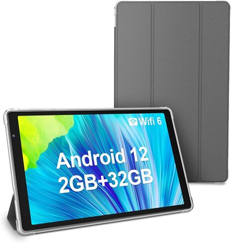 Tablets 10.1 inch Android 12 Tablet, 32GB ROM 1TB Expand, Quad-Core Processor Tablet, 6000mAh Battery, Dual Camera, WiFi, 1280x 800 IPS Tablet PC (Blue) in Kuwait