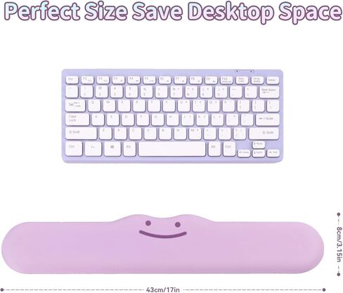 مسند معصم مريح يدعم قاعدة مطاطية مضادة للانزلاق، مسند معصم كبير من إسفنج الذاكرة لمسند المعصم المكتبي للألعاب أو الكتابة أو العمل في المكتب المنزلي - كما سبق in Kuwait