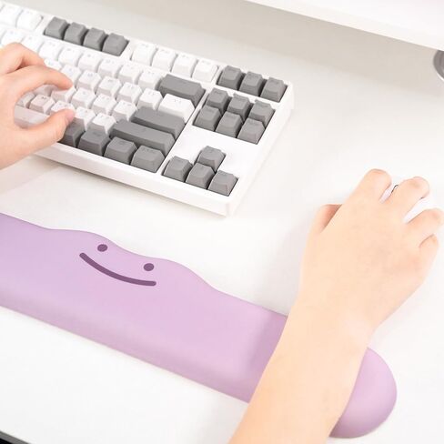 مسند معصم مريح يدعم قاعدة مطاطية مضادة للانزلاق، مسند معصم كبير من إسفنج الذاكرة لمسند المعصم المكتبي للألعاب أو الكتابة أو العمل في المكتب المنزلي - كما سبق in Kuwait