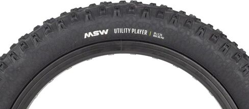 MSW Utility Player Tire - 16 x 2.25, Black, Rigid Wire Bead, 33tpi in Saudi Arabia
