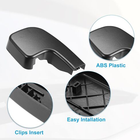 ACROPIX غطاء ذراع ممسحة الزجاج الأمامي الأمامي غطاء أسود مناسب لسيارات BMW 335i 2007-2009 - عبوة من 1 in Saudi Arabia