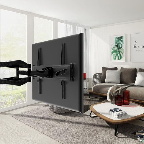 Full Motion TV Wall Mount for Most 40-75 Inch TVs, TV Mount with Dual Swivel Articulating Arms Extension Tilt Rotation and 6 Cable Management, Max VESA 600x400mm, Holds up to 99 lbs in Saudi Arabia