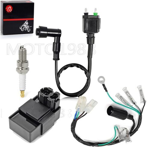 CDI BOX & Wire Wiring Harness Ignition Coil Spark Plug Kit Compatible with HONDA XR80R XR100R 2001-2003 CRF80F CRF100F 2004-2009 30410-GT9-000 32100-KN4-A60 in Saudi Arabia