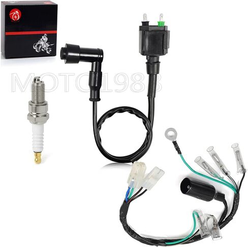 CDI BOX & Wire Wiring Harness Ignition Coil Spark Plug Kit Compatible with HONDA XR80R XR100R 2001-2003 CRF80F CRF100F 2004-2009 30410-GT9-000 32100-KN4-A60 in Saudi Arabia